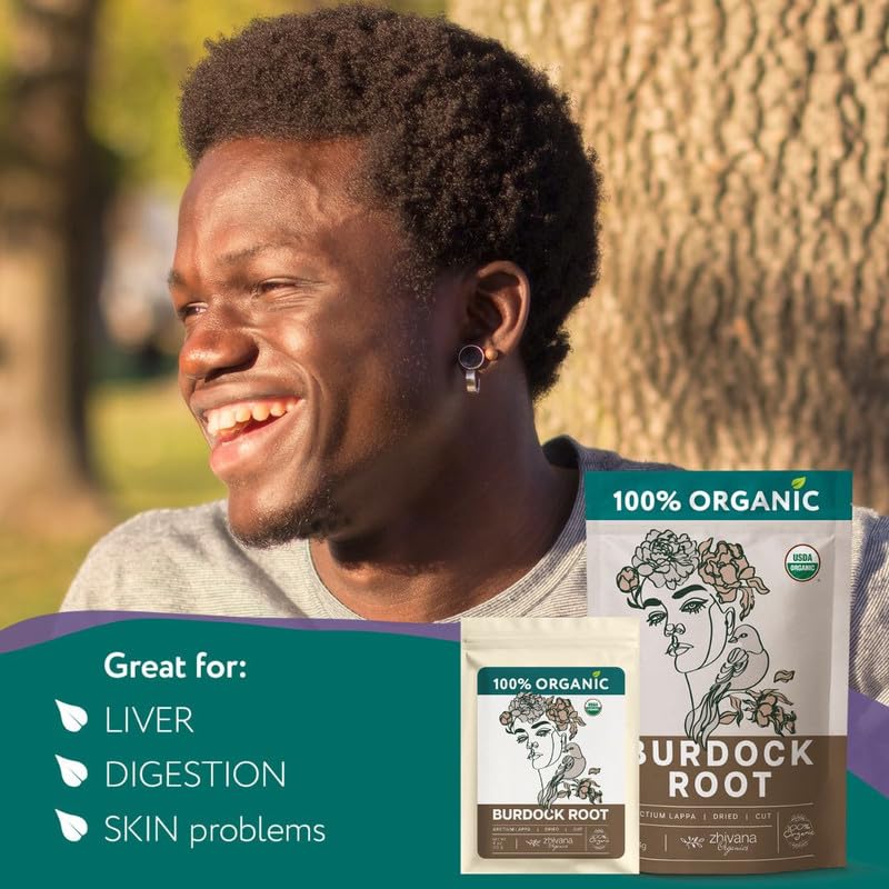 Burdock Root Organic (4oz.) - Greater Burdock Tea - Digestion, Liver, Gut