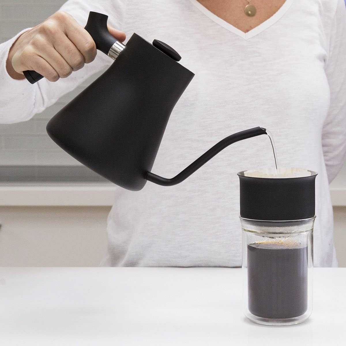 Fellow Stagg Gooseneck Pour Over Kettle for Coffee & Tea - Precision Spout