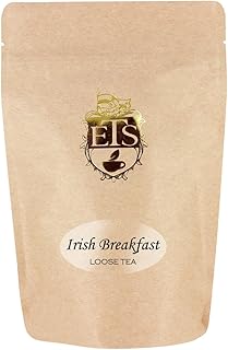 Irish Breakfast Tea Loose Leaf | Full-Bodied Black Tea Blend with Assam and Kenya Leaves | Rich Bold Taste | 16oz Pouch | Medium Caffeine | Smooth Malty Flavor | English Tea Store