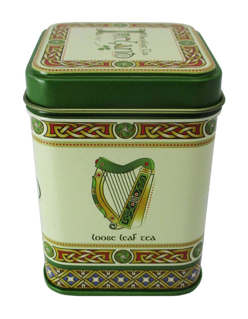 Royal Tara Irish Breakfast Tea of Loose Leaf Blended Black Tea Celtic Tin with Shamrocks and Ireland (1)