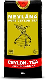 Mevlana - Pure Ceylon Loose Leaf Tea | Premium Black Tea Leaves | Rich & Smooth Sri Lankan Blend | Naturally Fresh | Perfect for Tea Lovers & Iced or Hot | OP 1 Grade | 1lb 454g