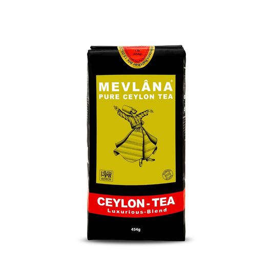 Mevlâna - Ceylon Earl Grey Black Tea | Loose Leaf | Light Bergamot | 1 lb | Earl Grey Sri Lankan Black Tea | Premium Whole Leaf Tea | Rich &amp; Smooth Flavor | Perfect for Hot or Iced Brewing | 1lb(454 g)