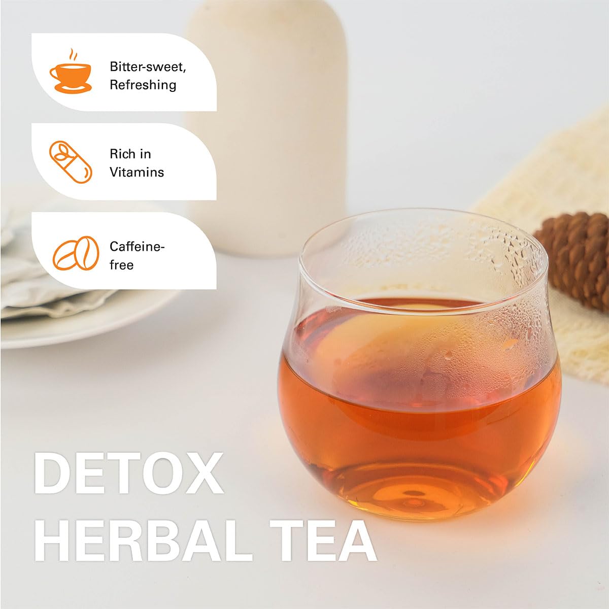 WT WEETEE Dandelion Leaf &amp; Root Tea Bags 100ct, Caffeine-free Roasted Aroma