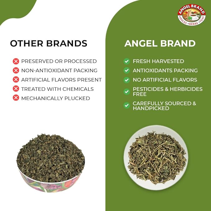 Angel Brand Jamaican Strongback Herb 0.25 oz Pouch Pack of 3 - Sourced from Fertile Land of Jamaica- Strongback Earthy,Woody & Bitter Flavor