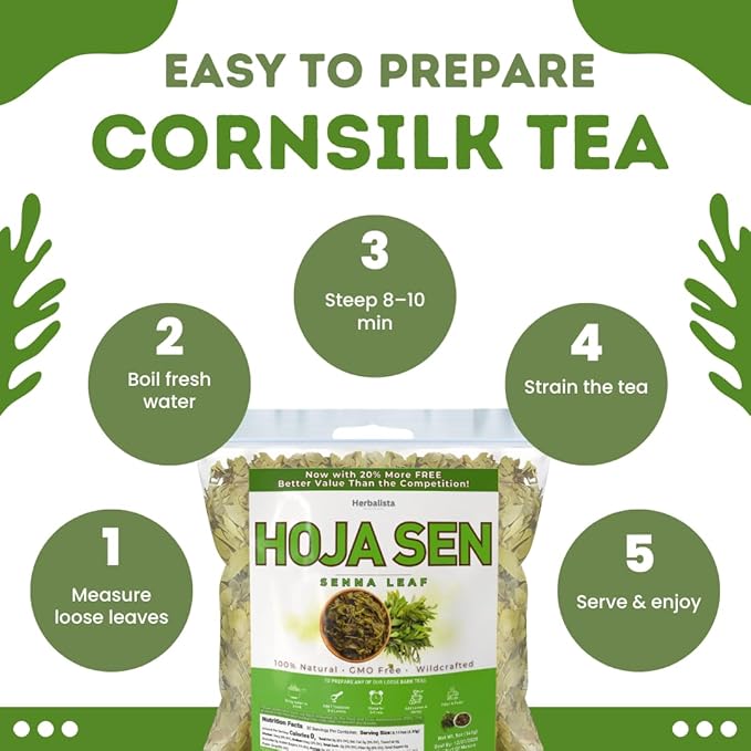 Herbalista - Viral 5oz (141g) Hoja Sen (Senna Leaf) Herbal Tea - Premium Hoja Entera Senna de Calidad | 100% All-Natural Loose Leaf| Non-GMO Mexican Herbal Tea Wildcrafted.