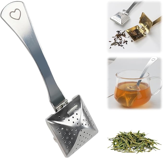 Stainless Steel Tea Diffuser,2025 New Tea Strainer Tea Infuser for Loose Leaf Tea,Creative Tea Spoon With Handle,Fine Holes Tea Interval Filter
