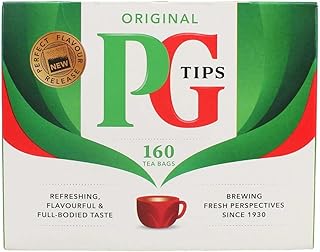 PG Tips, Original Tea Bag, 160 Count Boxes