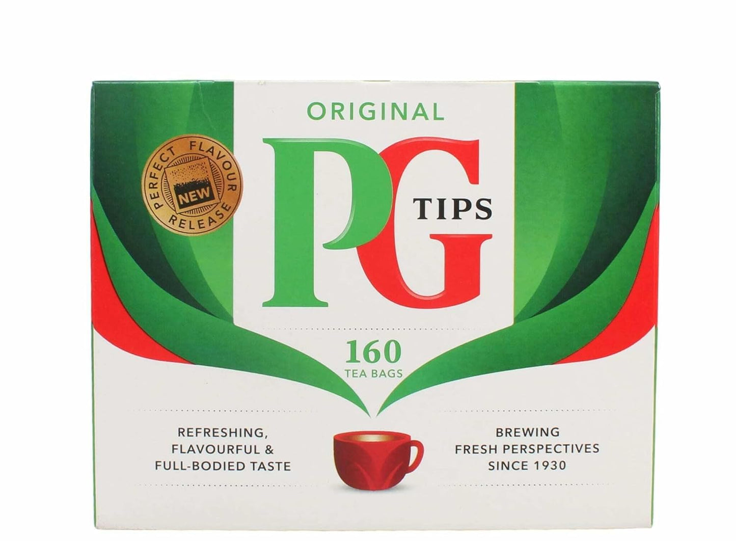 PG Tips, Original Tea Bag, 160 Count Boxes