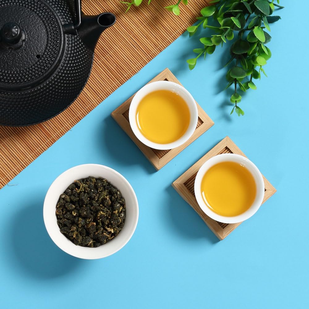 GOARTEA 2Pcs 250g / Total 17.6oz Taiwan Dong Ding Oolong Tea Loose Leaf - Premium Grade Taiwan Tung Ting Green Oolong Tea - High Mountain Dongding Oolong Tea