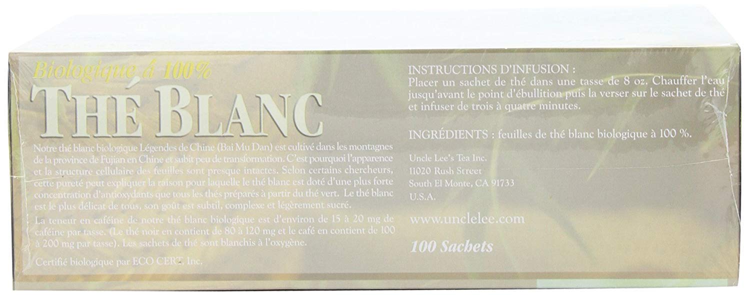 Organic White Tea 100 Bags