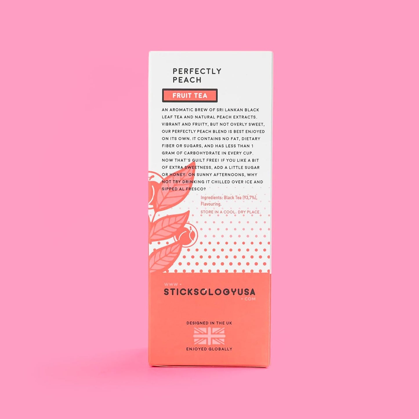 Sticksology Perfectly Peach Tea Sticks - Fruit Tea