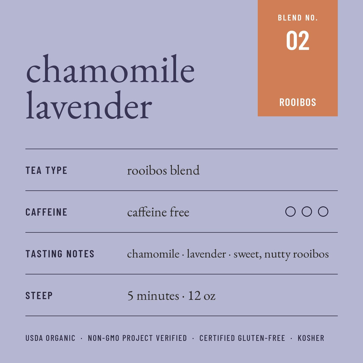 Paromi Chamomile Lavender Rooibos, Resealable Pouch, 15 Count