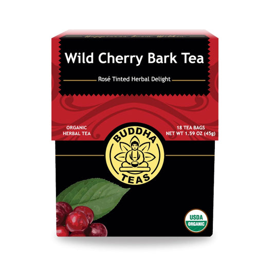 Buddha Teas Organic Wild Cherry Bark Tea - Herbal Tea
