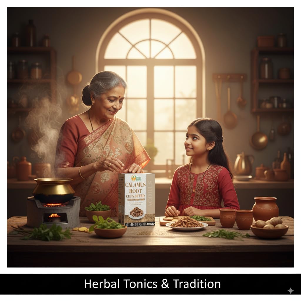 Herbs Botanica Calamus Root Loose Dried Herb for Skin, Stomach Health Benefits Herbal Tea Sweet Flag/Sway/Vacha/Muskrat