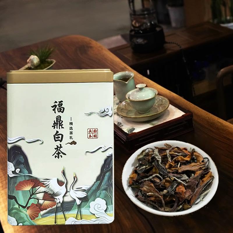 White Tea (100g) - Shou Mei Loose Leaf - Mellow Floral Aroma - Naturally Fermented & Sweet - Antioxidant Rich White Tea