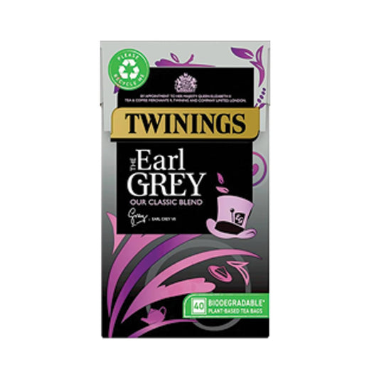 Twinings Earl Grey Tea, Full & Fragrant Earl Grey Tea Bags, Bergamot & Lemon Flavoured Black Tea Blend, 40 Biodegradable Tea Bags