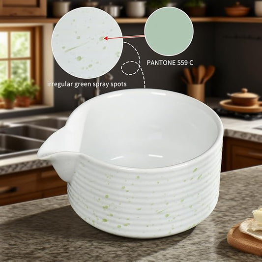 Matcha Whisk Set, Matcha Whisk and Holder, Stainless Sifter & Bamboo Scoop, Towel, 7 PCS Matcha Starter Kit for Matcha Lovers, White