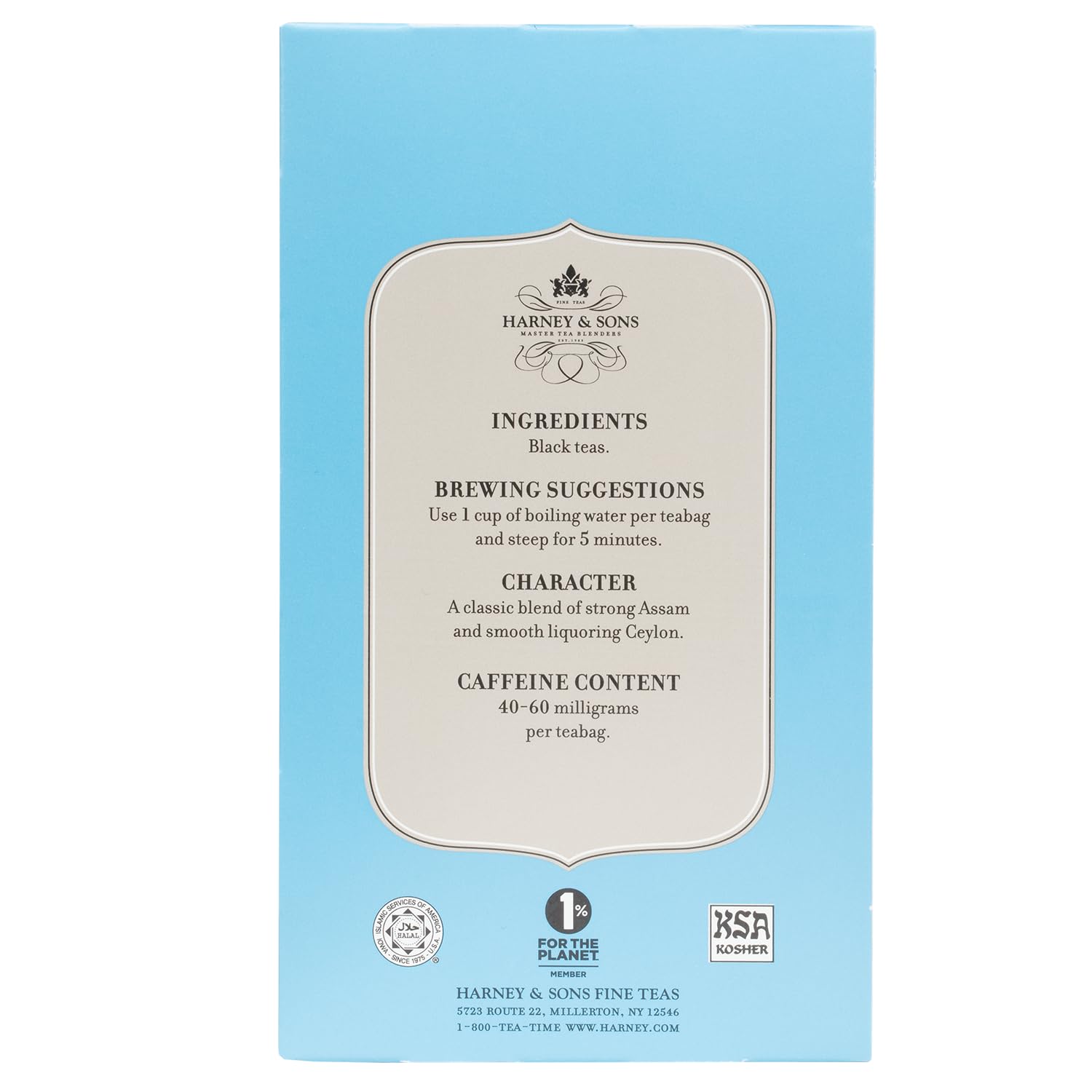 Harney & Sons Black Tea, Orange Pekoe, 20 Tea Bags