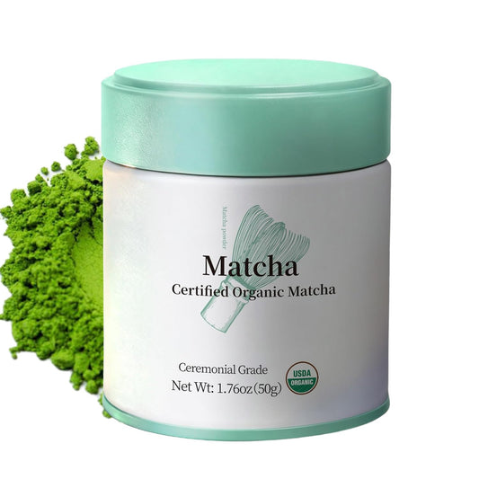MatchAdmire Matcha Powder Ceremonial Grade USDA Organic, Premium First Harvest Green Tea Powder,Unsweetened Authentic, Rich Flavor,100% Vegan with No Fillers,Radiation-Free Matcha(1.76oz/50g)