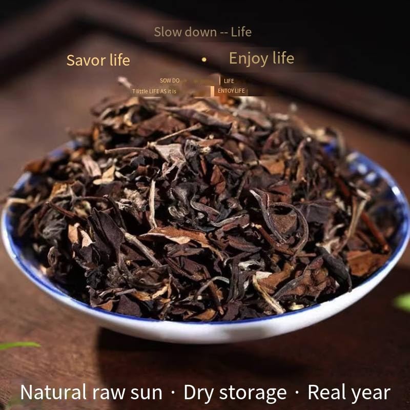 White Tea (100g) - Shou Mei Loose Leaf - Mellow Floral Aroma - Naturally Fermented & Sweet - Antioxidant Rich White Tea