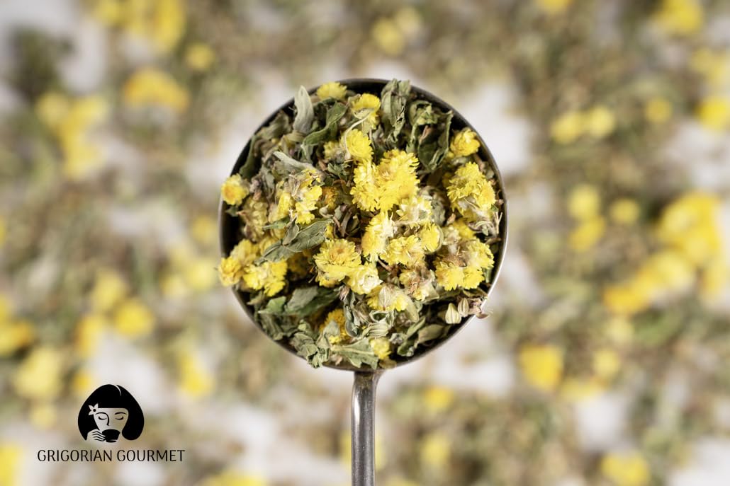 ARIS GOURMET CO. Armenian Bouquet Herbal Tea Mix 2oz = 57g (Peppermint, Wild Mint, Thyme, Immortelle) Loose Tea Antistress