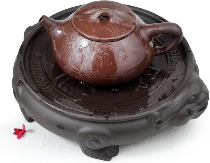 Tea Tray Saucer Mat Zisha Kungfu Tea Pixiu Saving Water Fortune Decorations Fengshui Good Luck Wealth (M)