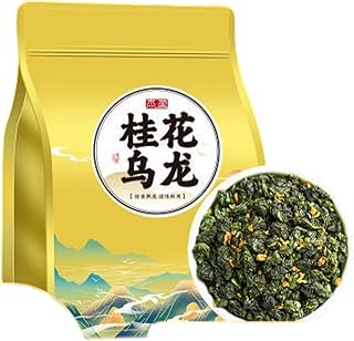 桂花乌龙茶原产福建安溪铁观音 Chinese Tieguanyin Oolong Tea Natural Loose Leaf Tea,Chinese Tea, Sulfur Free 【金色国风八角袋桂花乌龙】1袋250g Flower tea,dark tea,loose tea