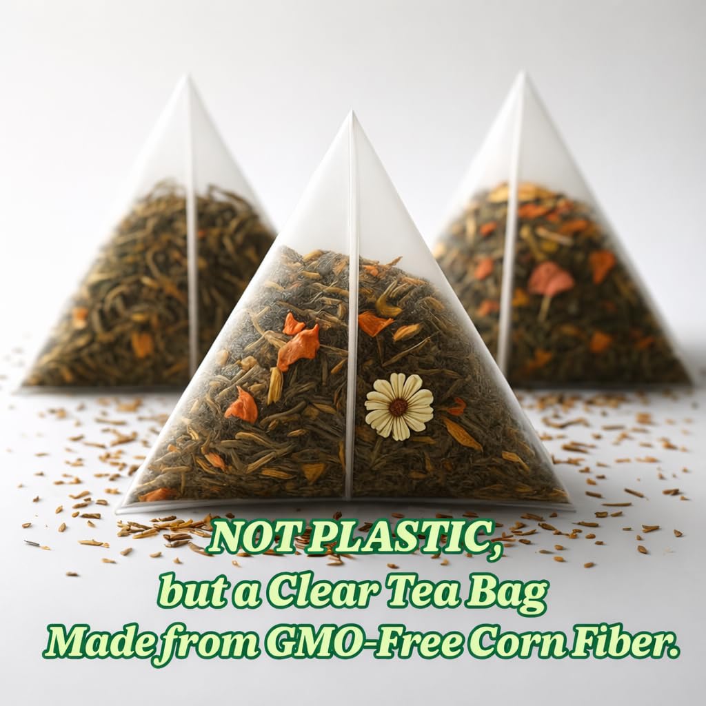 Tozzy Organic Oolong Tea – 100 Count, Plant-Based Pyramid Tea Bags
