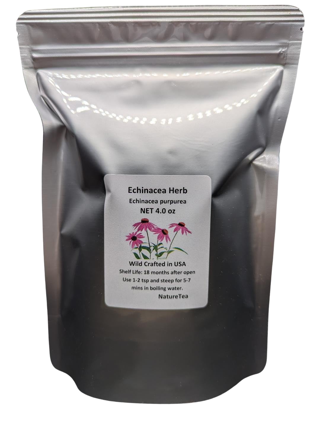 Echinacea Herb - Echinacea purpurea Loose Leaf C/S 100% from Nature (2 oz)