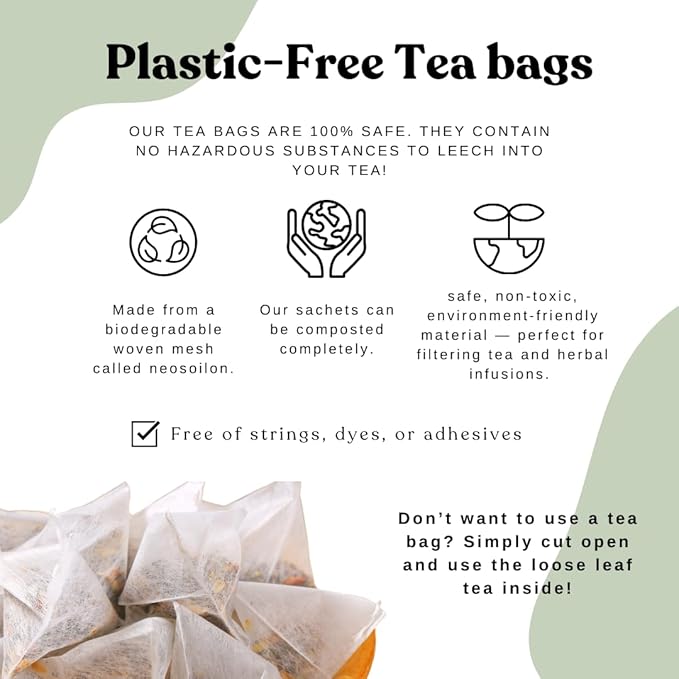AutoimmuniTea – Soothing Tea Bags for Allergy Relief and Sinus Relief, Organic, Caffeine Free and USDA Certified, Blend of Lemon Balm, Ginger, Nettle