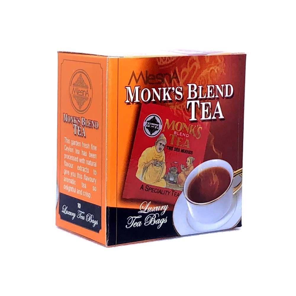 Mlesna Monk's Blend Tea - Ceylon Tea in Luxury Tea Bags