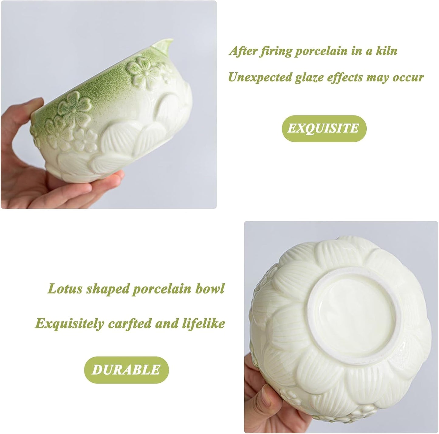 8 Pcs Matcha Whisk Set - Ceramic Matcha Making Kit, Perfect Gifts (Green) | Complete Ceramic Matcha Set, Ceremonial Matcha Tea Kit for Beginners &amp; Tea Lovers