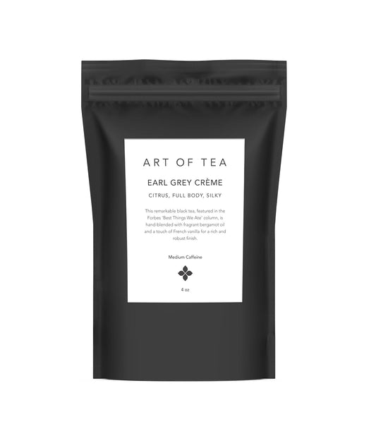 Art of Tea, Earl Grey Crème Black Tea, 4oz Refil Bag