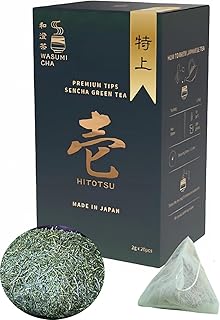 Wasumicha -Hitotsu Japanese Green Sencha Tea hot brew cold brew Biodegradable Teabag 20bags