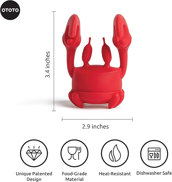 NEW!!! Crab Tea Infuser by Ototo - Cute Tea Infuser, Tea Accessories For Tea Lovers, Kitchen Accessories, Funny Gifts, Tea Infusers Loose Tea
