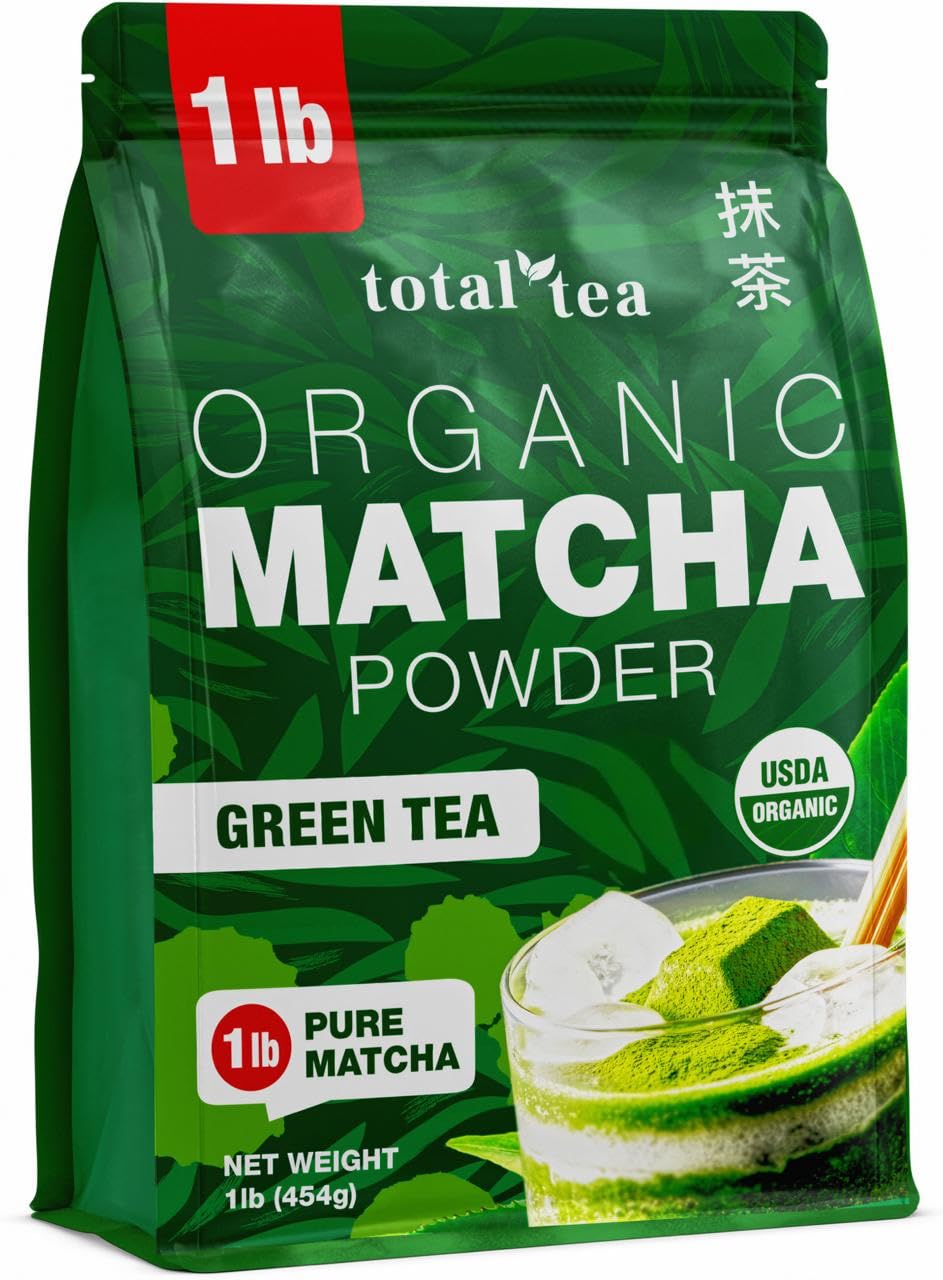Organic Matcha Green Tea Powder - Total Tea (1 Pound)