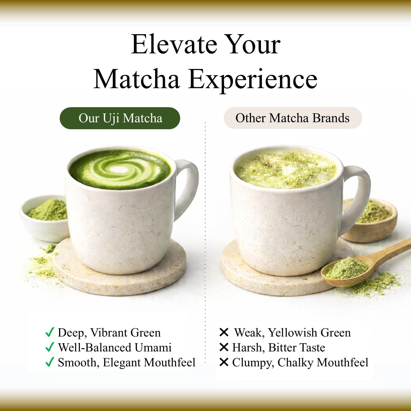 JEAU CHAU Uji Matcha Powder from Kyoto Japan - Ceremonial Grade 3.5oz (100g) - Premium Japanese Green Tea Powder for Latte, Baking & Traditional Tea - 50 Servings