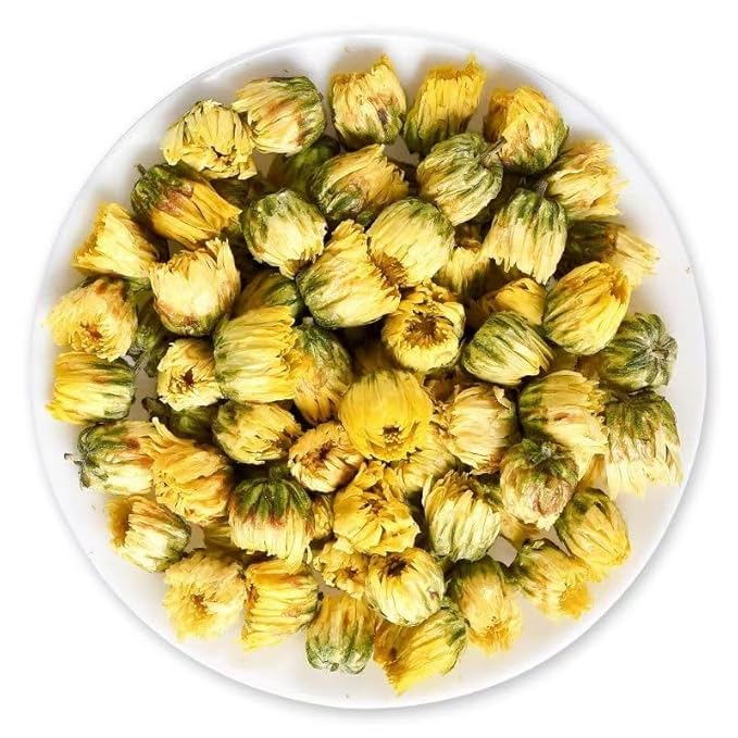 150g/5.3oz Chrysanthemum Tea, Bulk Loose Leaf Flowers, Premium Buds, Tai Ju Herbal Tea, Caffeine Free