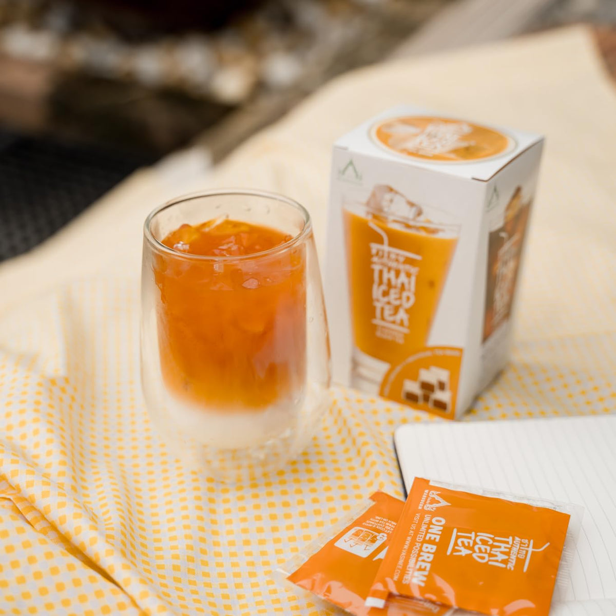 Wangderm Brand Authentic Thai Iced Tea Flavored Black Tea,23 tea bags
