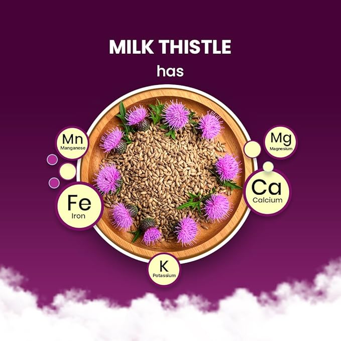 Blue TEA - Milk Thistle Tea - 10 Count - Pyramid Plant Based Tea Bag, Liver Cleaning and Immune Support, Milk Thistle Seeds - Caffeine Free