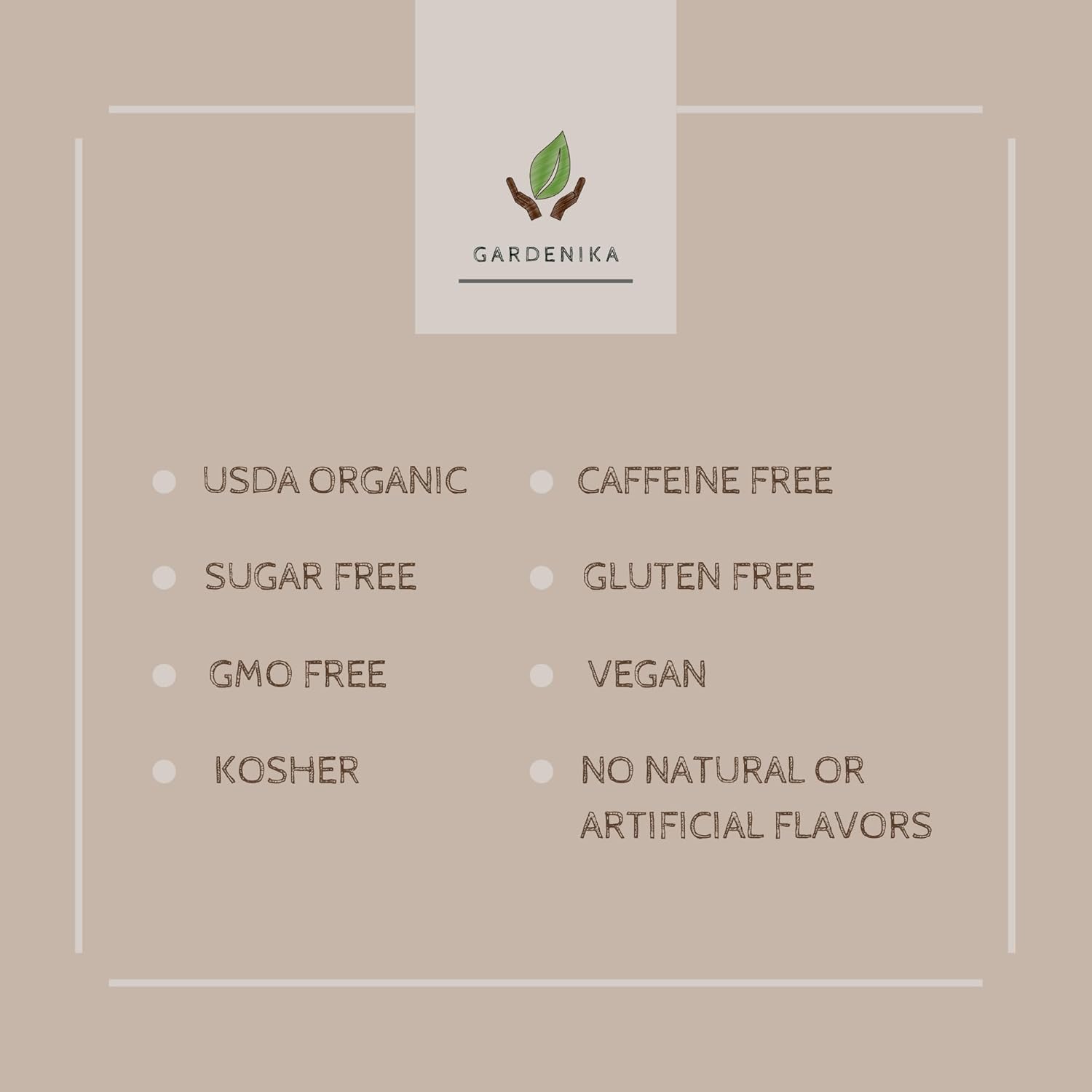 Gardenika Organic Loose Leaf Tea Sampler - Herbal Caffeine-Free Set - Ayurvedic Blend, KSA Kosher, No Natural or Artificial Flavors (5 Pack)