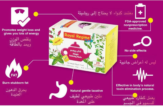 Arabiana 1 Pack of Royal Regime Tea 50 Sachets