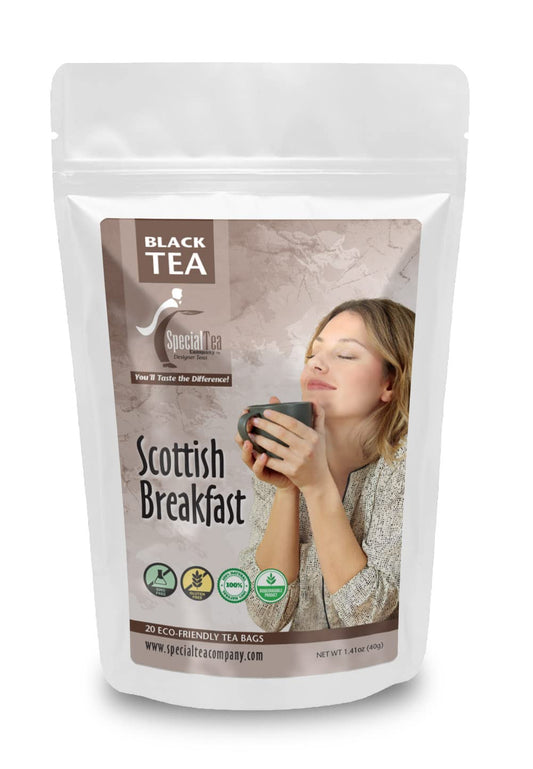 Special Tea Scottish Breakfast Blend Black Tea, 20 Tea Bags