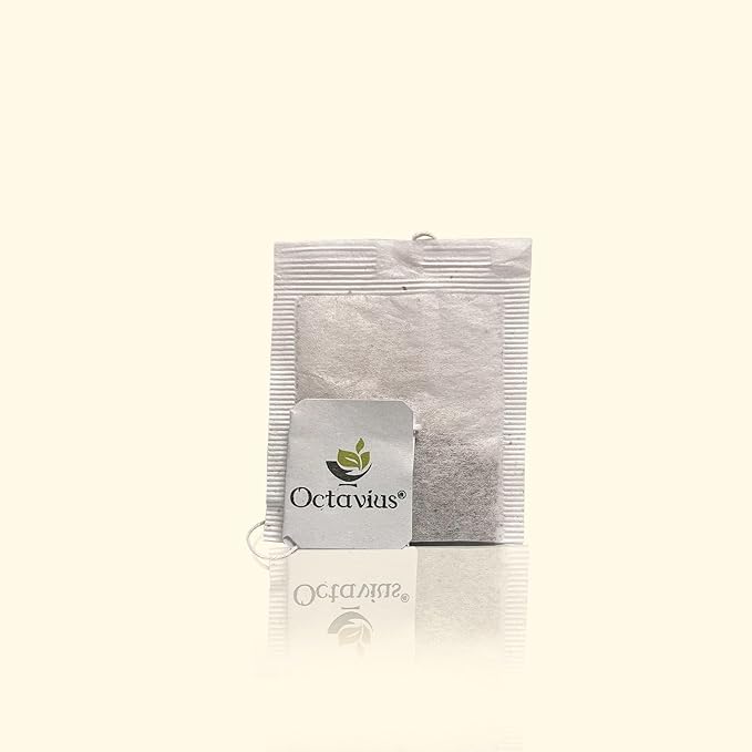 Octavius Indian Kahwa Detox Green Tea Bags - 30 Tea Bags (2gm x 30 Teabags) | 100% Natural | Antioxidant-rich | Improves Metabolism | Detox Green Tea Bags | May Help In Weight-loss