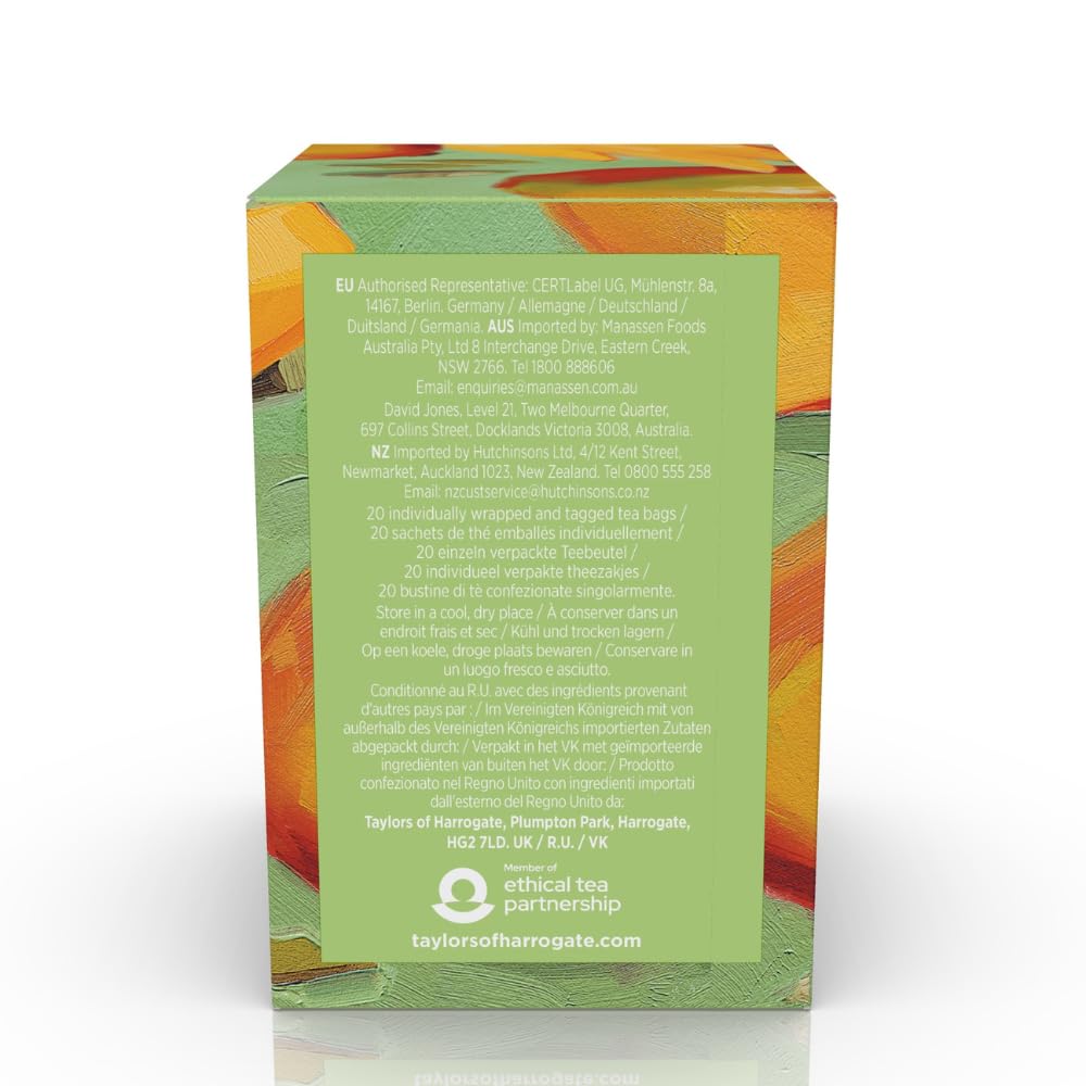 Taylors of Harrogate Mango &amp; Cardamom Green Tea Bags, 20ct (Pack of 1)