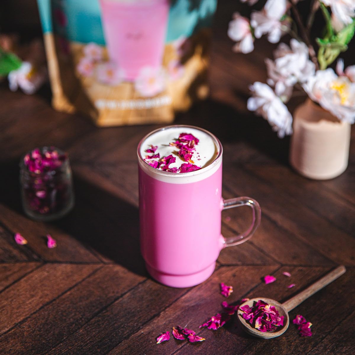 Sakura Latte Blended Crème by Angel Specialty Products [2 LB] [22 Servings]