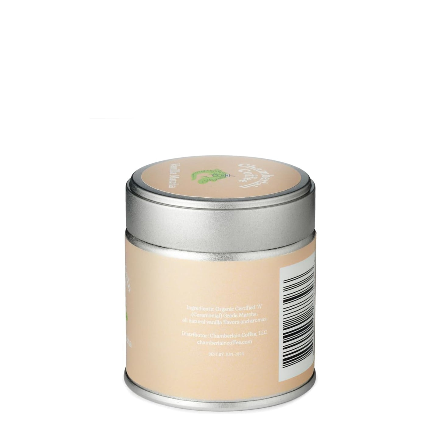 Chamberlain Coffee Vanilla Matcha Powder - Ceremonial Grade Matcha Powder w/Madagascar Vanilla, First Harvest, Gluten-Free Flavor for Hot & Iced Drinks, Premium Organic Ingredients - (30g / 1.06 oz)