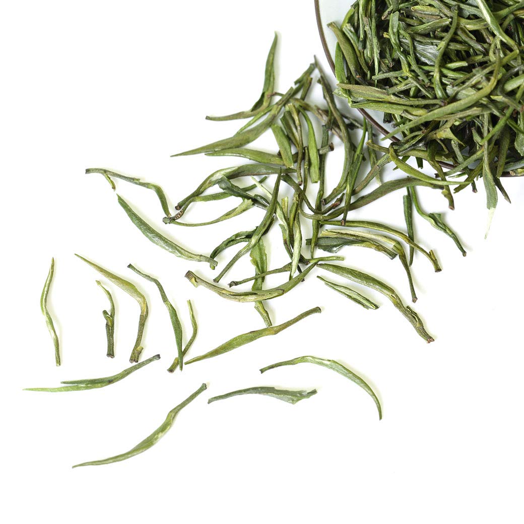 GOARTEA Zhuyeqing Green Tea - 100g / 3.5oz Premium Grade - Emei Mountain Bamboo Leaf - Chinese Spring Green Tea Loose Leaf
