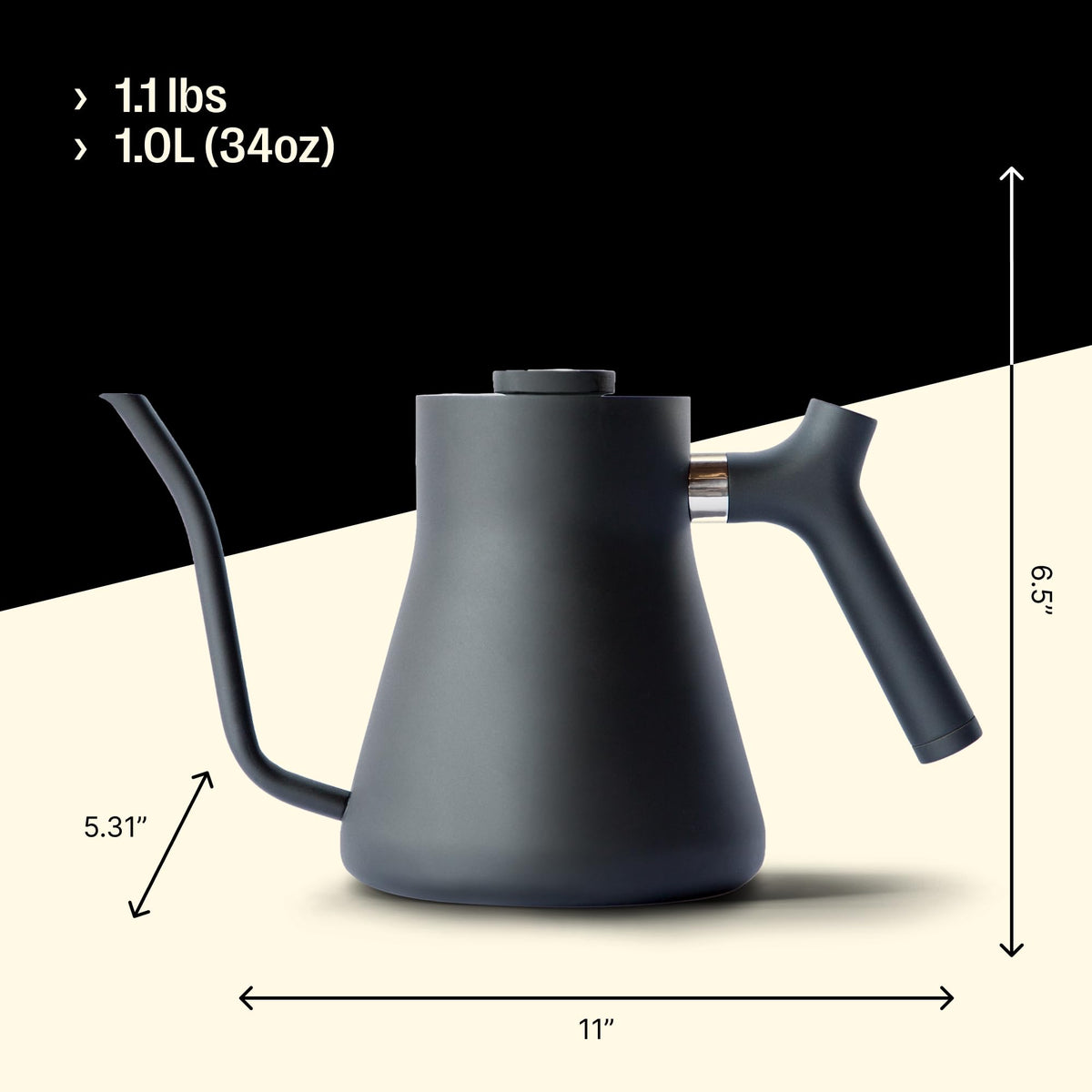 Fellow Stagg Gooseneck Pour Over Kettle for Coffee & Tea - Precision Spout