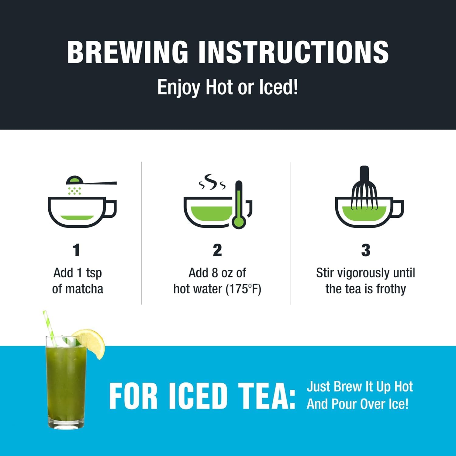 Tiesta Tea - Superior Matcha | Superior Grade Japanese Matcha Powder | High Caffeinated Green Tea | Make Hot or Iced | Up to 21 Cups | 1.5oz Resealable Pouch